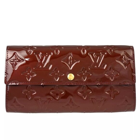 Louis Vuitton Amarante Vernis Portefeuille Sarah Wallet